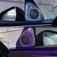 SJC Nouveau tweeter rotatif 5D avec éclairage ambiant 64 couleurs pour Mercedes-Benz GLC/C/E/S Classe W206 W214 X253 W205 W213 W223