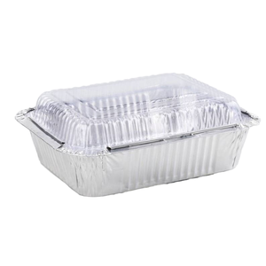 Wegwerp 1 Liter Rechthoek Aluminiumfolie Containers Sliver Gecoat Voor Gebruik In Levensmiddelen - Product Image 4