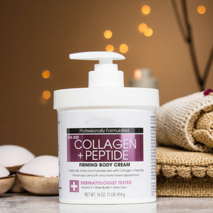 Crème pour le <span class=keywords><strong>corps</strong></span> au peptide de collagène clinique avancée avec vitamine E beurre de karité et aloe vera pour raffermir le <span class=keywords><strong>corps</strong></span> 454g - Product Image 4