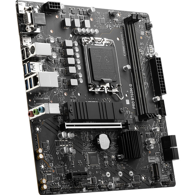 MSI PRO B760M-B G E DDR4 DDR5  Gaming Computer Motherboard Supports CPU13400F/13600KF/13700K (Intel B760/LGA 1700)