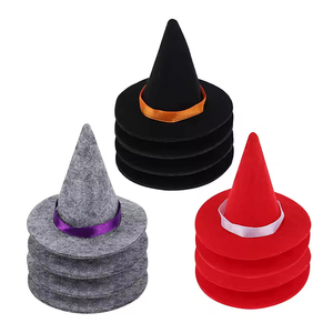 Sombreros <span class=keywords><strong>de</strong></span> <span class=keywords><strong>Bruja</strong></span> <span class=keywords><strong>de</strong></span> Fieltro, Adornos <span class=keywords><strong>de</strong></span> Botella <span class=keywords><strong>de</strong></span> Vino <span class=keywords><strong>de</strong></span> Fieltro, Decoraciones <span class=keywords><strong>de</strong></span> Regalo para Fiestas <span class=keywords><strong>de</strong></span> Halloween, Accesorios Personalizados al por Mayor - Product Image 6