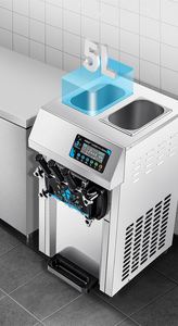 Máquina de helado suave de sobremesa de acero inoxidable 220V con componente central de motor de cono - Product Image 6