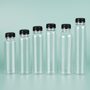 定制100ml 200ml <span class=keywords><strong>300ml</strong></span> 400ml 圆形空瓶用于水容器宠物塑料果汁瓶 - Product Image 2