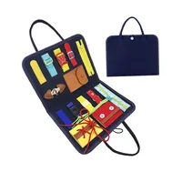 Tableau sensoriel Montessori pour tout-petits, en feutre, pour apprendre les compétences de base de la mise de vêtements, jouets éducatifs Montessori