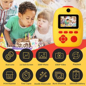 2022 ילדים חדשים מצלמה דיגיטלית עם צבעי מים עט ילד מצלמה עם מדפסת - Product Image 6