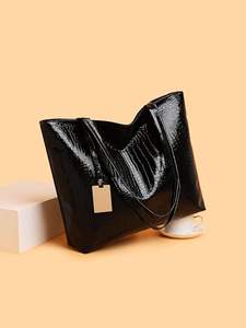 กระเป๋าถือสะพายไหล่ผู้หญิงลายลูกกวาด หนัง PU แฟชั่น สายเดี่ยว กันน้ำ สำหรับเดินทาง - Product Image 2