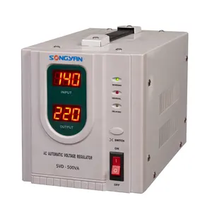 Rcnun — stabilisateur de tension automatique, servo monophasé, 500va, 120v 220v, régulateur pour climatiseur