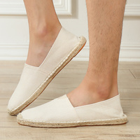 Chaussures espadrilles bon marché, mocassins plats à enfiler, chaussures en toile décontractées à la mode, vente en gros