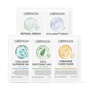 Mascarilla Greenlem con Ácido Hialurónico y Ceramida, Reafirmante y Fortalecedora de la Barrera Cutánea para Mujeres, OEM ODM - Product Image 1