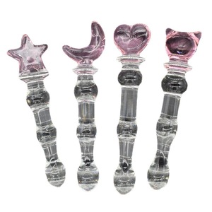 Varillas de Vidrio en Forma de Estrella, Luna, Corazón y Oso, con Sensación Realista, Impermeables, Juguete para Adultos - Product Image 2