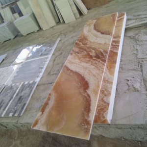 Azulejos de Calcita Ónix Marrón Translúcido de Primera Calidad, Duraderos y Ecológicos, 600x1200mm, Acabado Pulido de la Mejor Calidad para Hoteles - Product Image 1