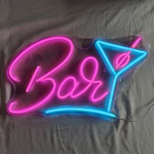 Letreros de Neón con Forma de Cóctel para Dormitorio, Letreros LED para <span class=keywords><strong>Negocios</strong></span>, Adecuados para Bar, Pub, Restaurante, Regalo de Navidad, Arte - Product Image 6