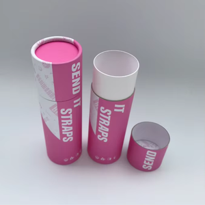 100% Biodegradable de grado alimenticio Natural Kraft contenedor hecho a mano cilindro cartón tarro de papel para cosméticos crema embalaje - Product Image 4