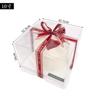 Boîte en plastique personnalisée en papier bon marché Boîte à gâteaux personnalisable pour anniversaire Boîte en papier kraft transparente de luxe grande vente en gros pour mariage