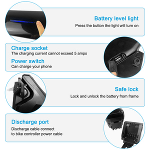 <span class=keywords><strong>Batterie</strong></span> de vélo électrique au lithium 18650 personnalisée 36V/<span class=keywords><strong>48V</strong></span> 10-15Ah, étanche et durable, pack de batteries Li-ion - Product Image 4