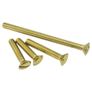 Viti a <span class=keywords><strong>testa</strong></span> ovale in ottone con intaglio DIN964, viti a macchina semisvasate M3 M4 M5 M6, elementi di fissaggio in ottone a <span class=keywords><strong>testa</strong></span> piatta - Product Image 4