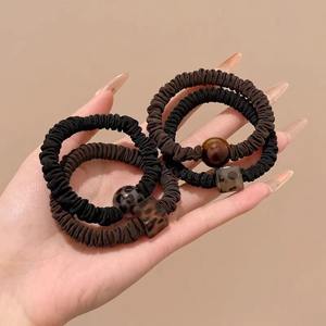 جلد النمر طباعة رقيقة Scrunchie لطيف لا ضرر الشعر التعادل الأنيق ذيل حصان حامل للنساء - Product Image 1