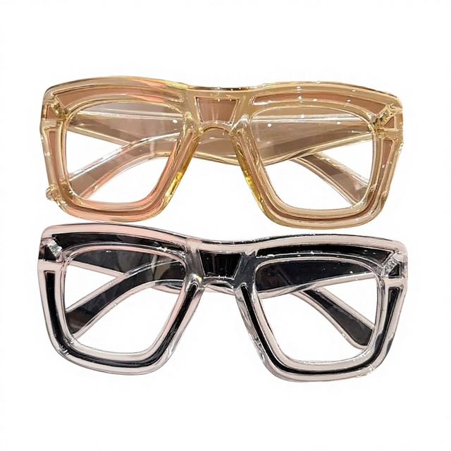 2026 Unisex Rectangle Glasses Frames Optical Clear Lens Myopia Fashion Anti-blue Light Prescription Eyewear Computer Glasses