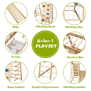 Juego <span class=keywords><strong>de</strong></span> escalador <span class=keywords><strong>de</strong></span> madera estilo Montessori, juego <span class=keywords><strong>de</strong></span> <span class=keywords><strong>escalada</strong></span> y tobogán para interiores, parque infantil para interiores - Product Image 6