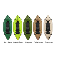 Bateau pneumatique léger en TPU 254 cm 420D/840D, 3,8 kg, packraft ultraléger pour la navigation en eaux vives, le kayak et le canoë