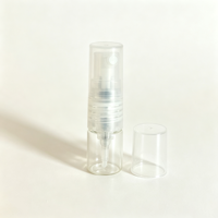 Botol Parfum Kaca Kosong 1ml untuk Sampel, Isi Ulang dari Bawah, Ukuran Mini untuk Perjalanan, Dilengkapi Tutup