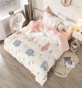 100% القطن ملاءات أغطية أسرَّة منقوشة الكرتون الفراش مجموعات من قوانغتشو مصنع - Product Image 3