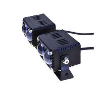 Lampu Kabut 90W Lampu Sorot Sepeda Motor LED Dua Warna Super Terang untuk Bohlam Lampu Depan SL-X2 Lampu Sorot Tinggi/Rendah Tahan Air IP68