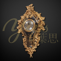 Yips LD-1603-1376B Chinoiseries Style Peint À La Main Paysage Motif Salon De Luxe Classique Horloge Murale Antique