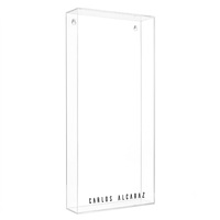 Vente en gros de cadre de présentation de raquettes de tennis en acrylique de luxe personnalisé, support mural pour objets sportifs avec protection UV