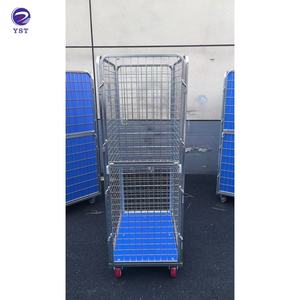 Premium materiaal draadgaas zacht staal Q235 afneembare 4-zijdige rolwagen voor wasgoed - Product Image 3