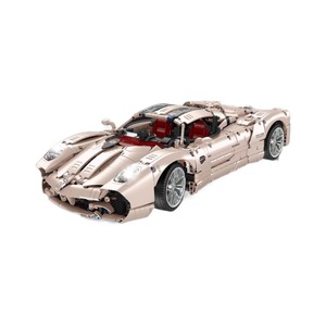 Modèle de blocs de construction Jiexing Pagani Utopia, plus de 800 pièces, voiture miniature grand format pour les enfants de 8 à 13 ans, unisexe - Product Image 2