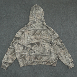 Sudadera con Capucha de Camuflaje Personalizada, Sudadera Urbana con Estampado Digital Real Tree en Toda la Superficie, Sudadera con Capucha y Pantalones Deportivos para Hombre - Product Image 2