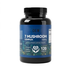 7 in 1 <strong>Reishi</strong> Mushroom Extract <strong>Capsules</strong> Cordyceps Chaga Turkey Tail Shiitake <strong>Capsules</strong> Lions Mane Blend Mushroom <strong>Powder</strong> OEM - Product Image 1