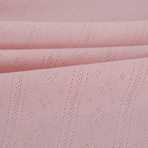 Tessuto Jacquard in maglia Pointelle in maglia di Nylon in fibra di bambù 150gsm ecologico per abbigliamento ragazzo/ragazza per camicie - Product Image 3