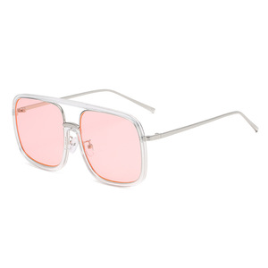 <span class=keywords><strong>2025</strong></span> nuevas gafas de sol moda Anti-azul Marco de luz gafas usan un estilo liso fino espejo sombreado - Product Image 4