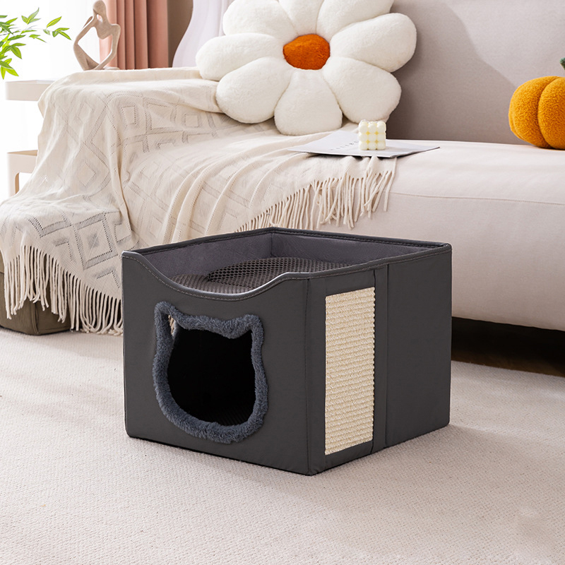 Griffe lavable anti-chat gris 16.15*16.15*13 pouces