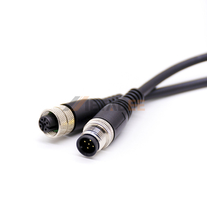 Connecteur de câble M12 4 8 broches vers capteur étanche mâle femelle <span class=keywords><strong>pour</strong></span> un connecteur industriel circulaire à code - Product Image 4