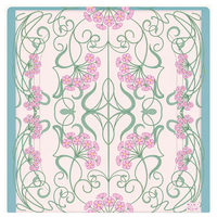 Tapis de jeu rétro sur le thème des vacances en Italie, coloré, imprimé floral et alimentaire côtier estival, carré, pour Mahjong, protection de table/bureau