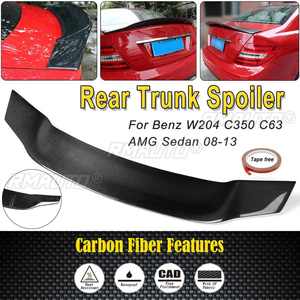 สปอยเลอร์หลังคาร์บอนไฟเบอร์แท้ รุ่น R-Type สำหรับรถเบนซ์ W204 C350 C63 AMG ซีดาน ปี 08-13 ปีกสปอยเลอร์หลังคา - Product Image 1