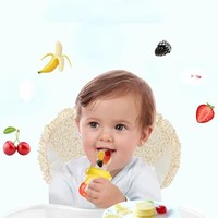 Babyvoeding Voeden Lepel Sap Extractor Kauwen Fruit Groente Bite Eten Extra Siliconen Veilig Baby Servies Zuigelingenflesjes