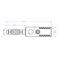 Connecteur banane lanterne 4 mm, adaptateur de test en nylon nickelé cuivre, borne de haut-parleur sans soudure pour amplificateur