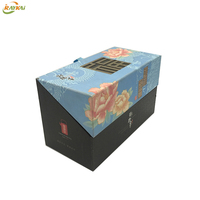 Individuelle Hochzeits-Schokoladen-Geschenkbox aus stabilem Karton, 2-teilig, für Trüffel und Pralinen, mit Logo