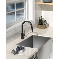 Robinet de cuisine commercial en acier inoxydable 304, mitigeur de cuisine extractible avec valve à disque en céramique, eau chaude/froide, pour usage domestique
