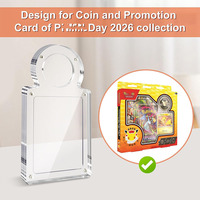 Boîte de présentation magnétique en acrylique personnalisable pour cartes TCG et pièces de monnaie métalliques, boîte de protection pour pièces de monnaie de collection 2026 et cartes promotionnelles