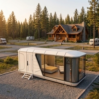 Capsule écologique d'extérieur, maison de luxe, hôtel capsule, chambre capsule, maison préfabriquée mobile en conteneur