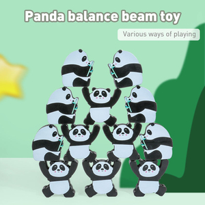 Vendita calda <span class=keywords><strong>giochi</strong></span> creativi simpatico Panda Balance Puzzle giocattoli educativi in legno Building Blocks per bambini - Product Image 2