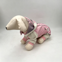 Imperméable réfléchissant pour chien, léger en polyester, cape de pluie pour animaux de compagnie, col montant, veste de pluie extérieure pour chien avec logo personnalisé