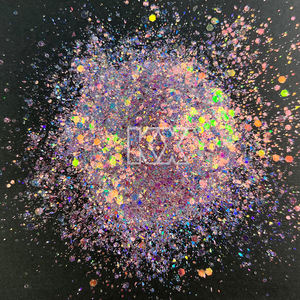 Vente en gros de paillettes décoratives irisées arc-en-ciel, grosses paillettes en vrac pour la décoration artisanale - Product Image 3