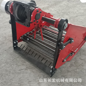 Mini-récolteuse de pommes de terre à transmission par engrenages, machine multifonctionnelle pour la récolte d'arachides, couleur rouge - Product Image 4