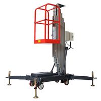 UNW 10m 150kg Plate-forme élévatrice hydraulique mobile pour une seule personne en alliage d'aluminium pour le levage d'homme